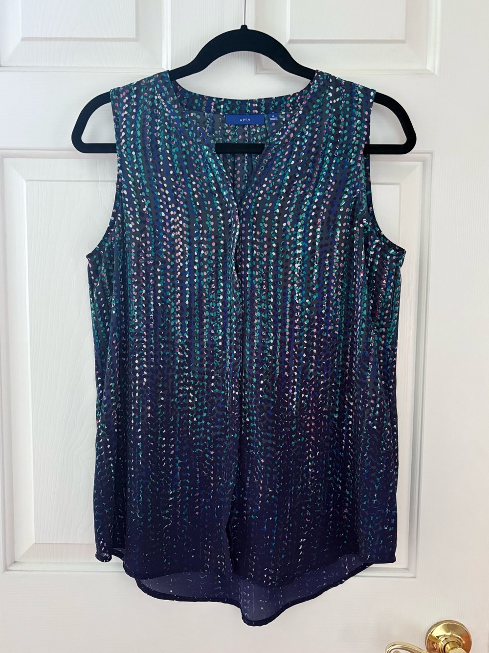 Apt. 9 Split-Neck Sleeveless Blouse